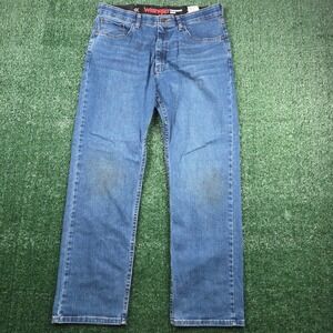 Wrangler Performance Series Mens Straight Leg Jeans Blue 34x30 1096CHWLX